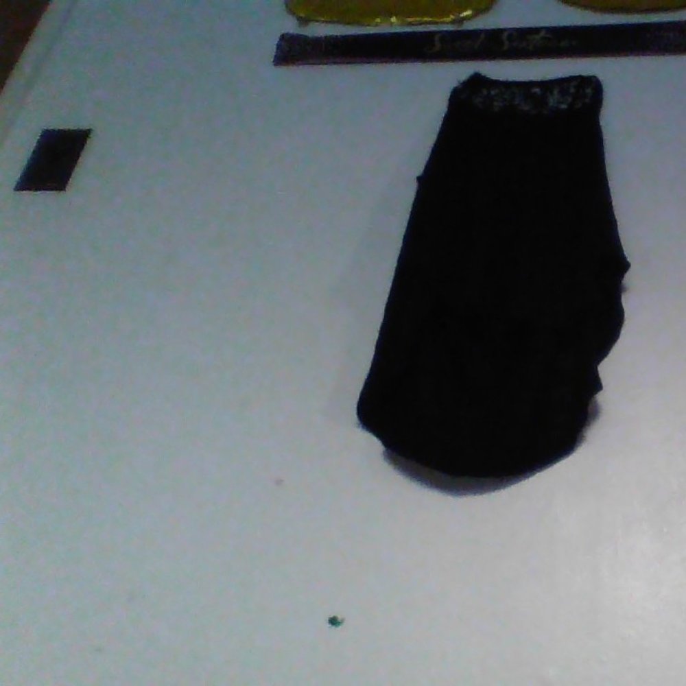 cute girl black tank top with flowers on top